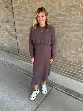 All Day Everyday Brown Dress