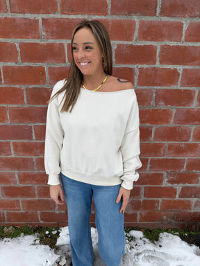 Off The Shoulder Cream Top