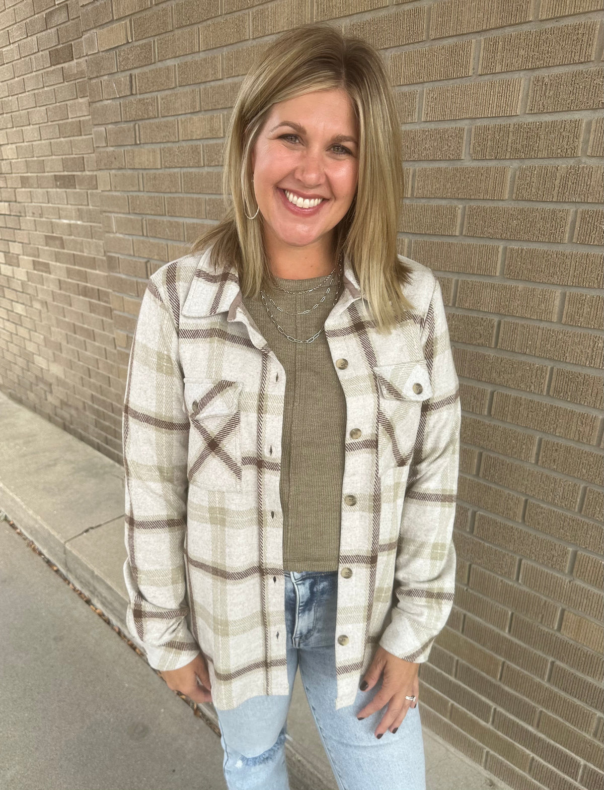 Weston Jacket - Brown Sage Plaid