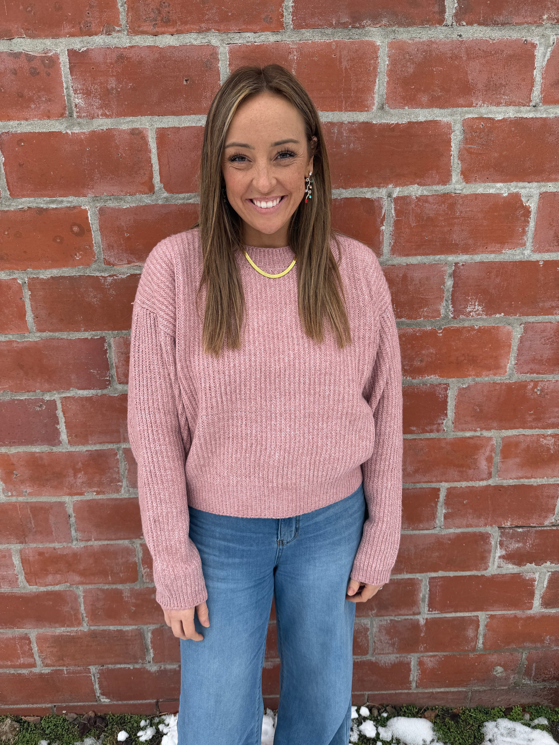 Perfect Crewneck Sweater - Pink