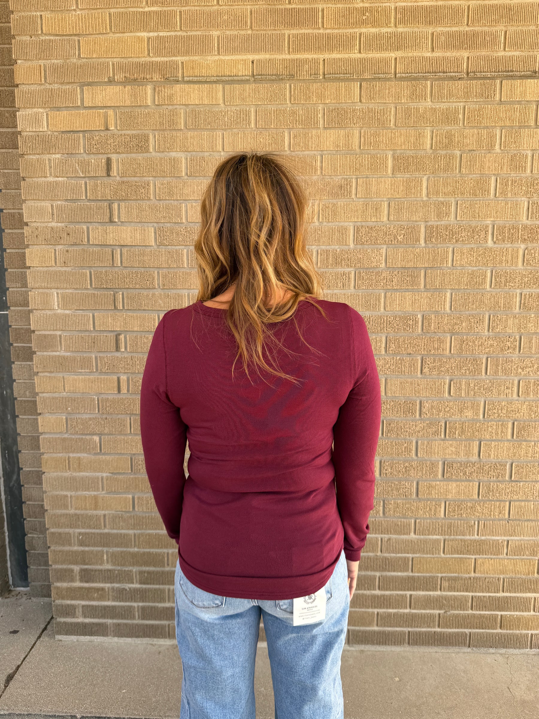 Stacy Top - Deep Maroon