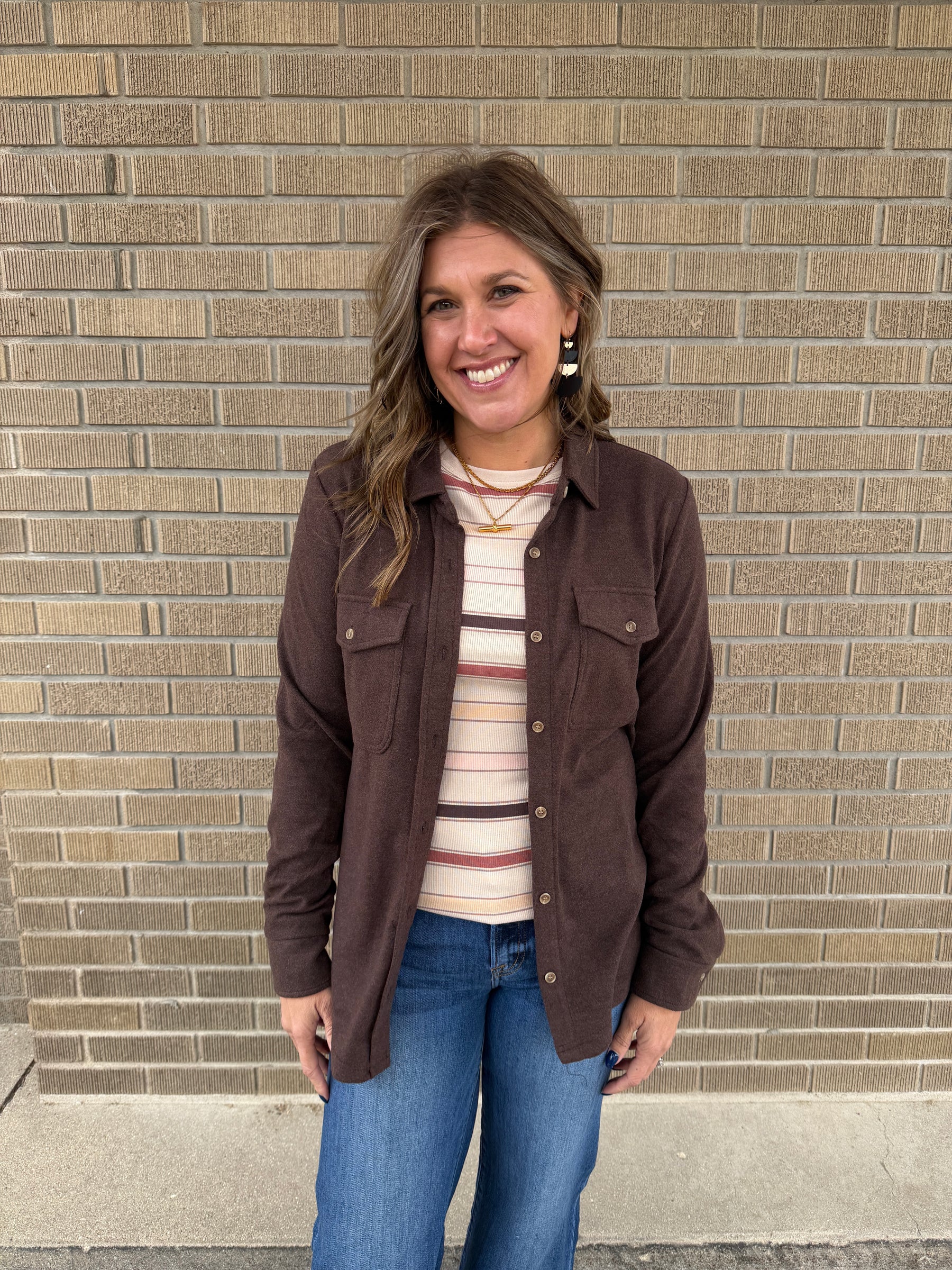 Stacy Top - Autumn Stripe