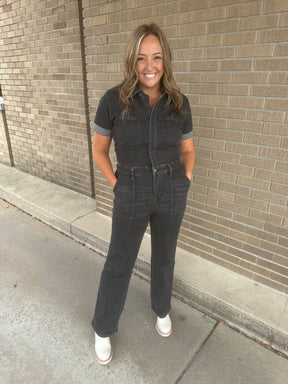 Back in Black Jumpsuit by Judy Blue