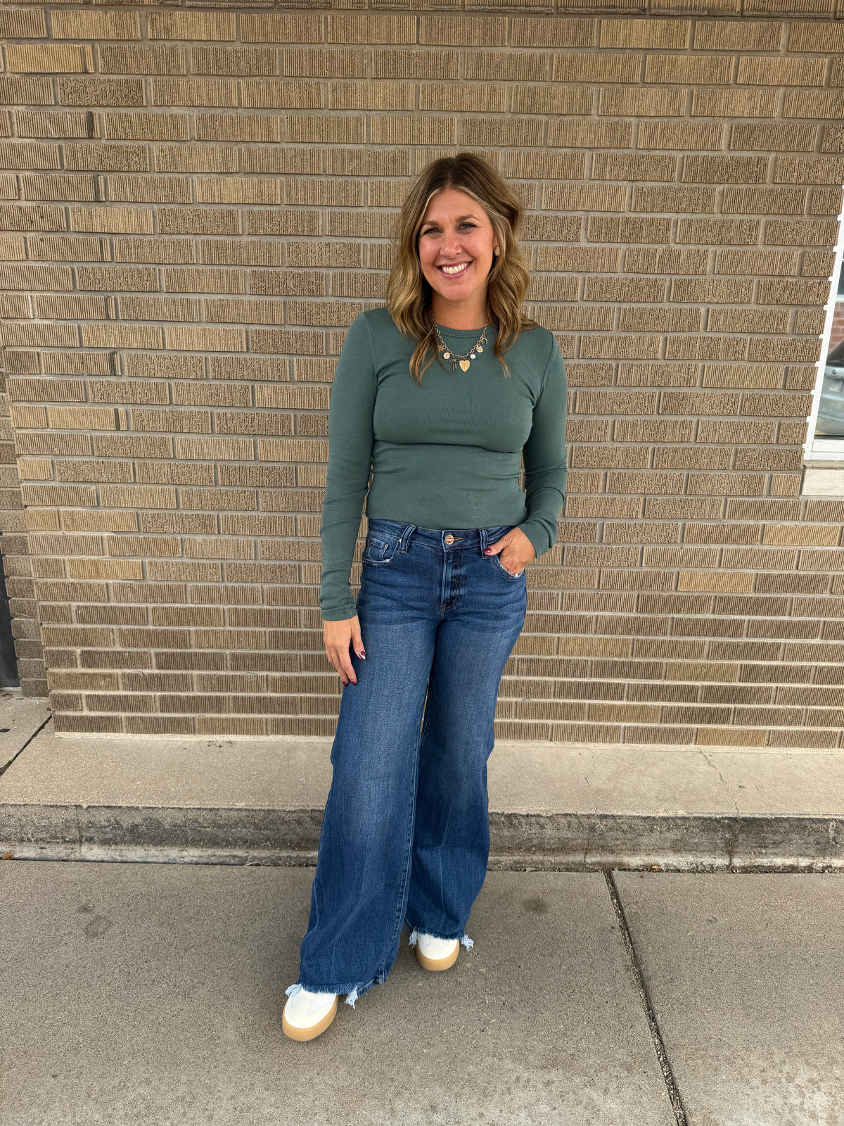 Lacie Ribbed Basic - Jade