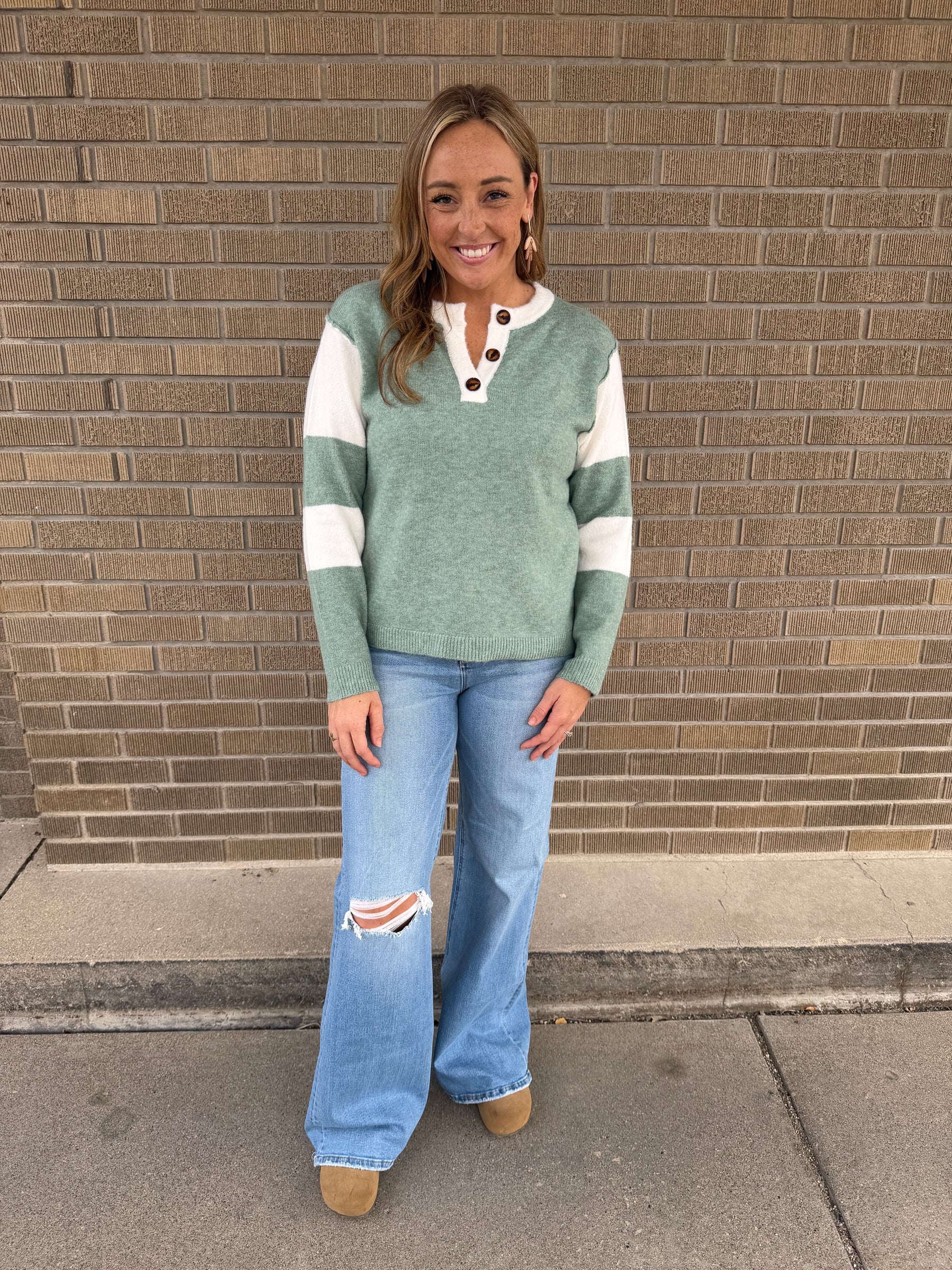 Sage Henley Sweater