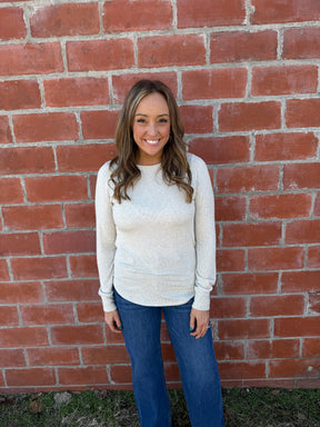 Stacy Top - Sand Heather