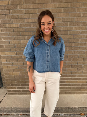 A Denim Moment Top
