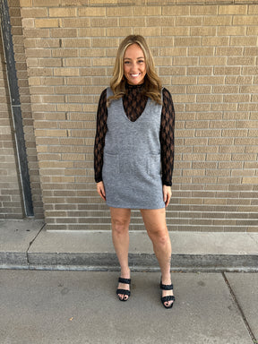 Charcoal Knit Jumper