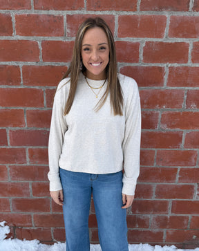Janie Top - Heather Oatmeal