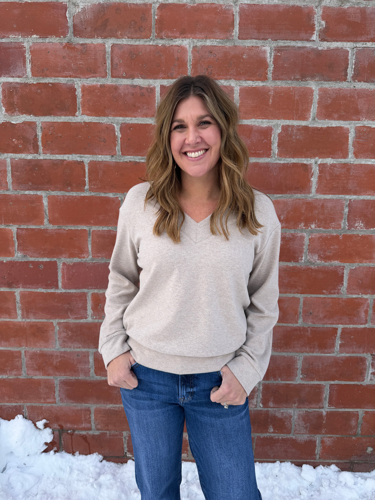 Manal Top - Heather Stucco