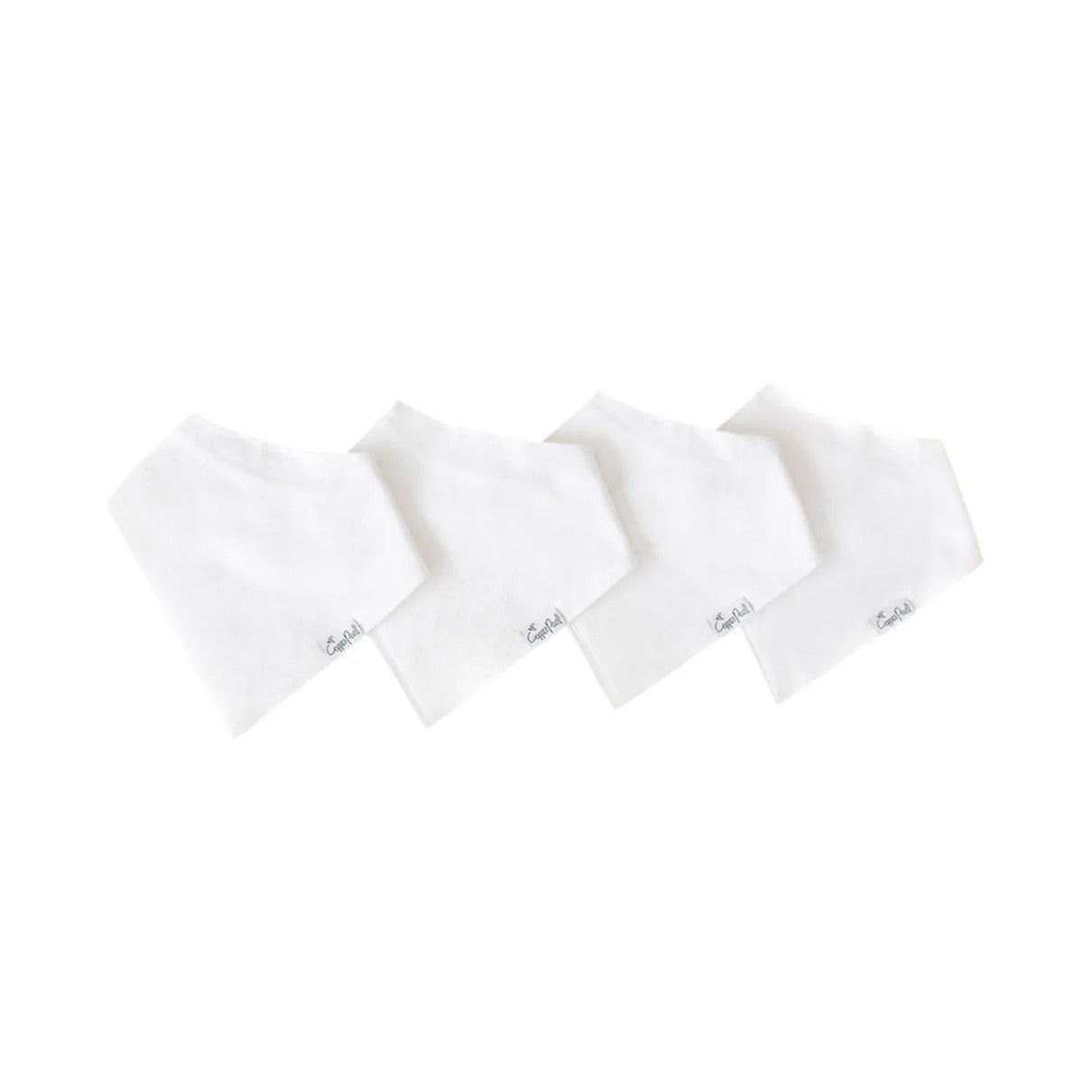 White Basics 4 Pack Bib Set