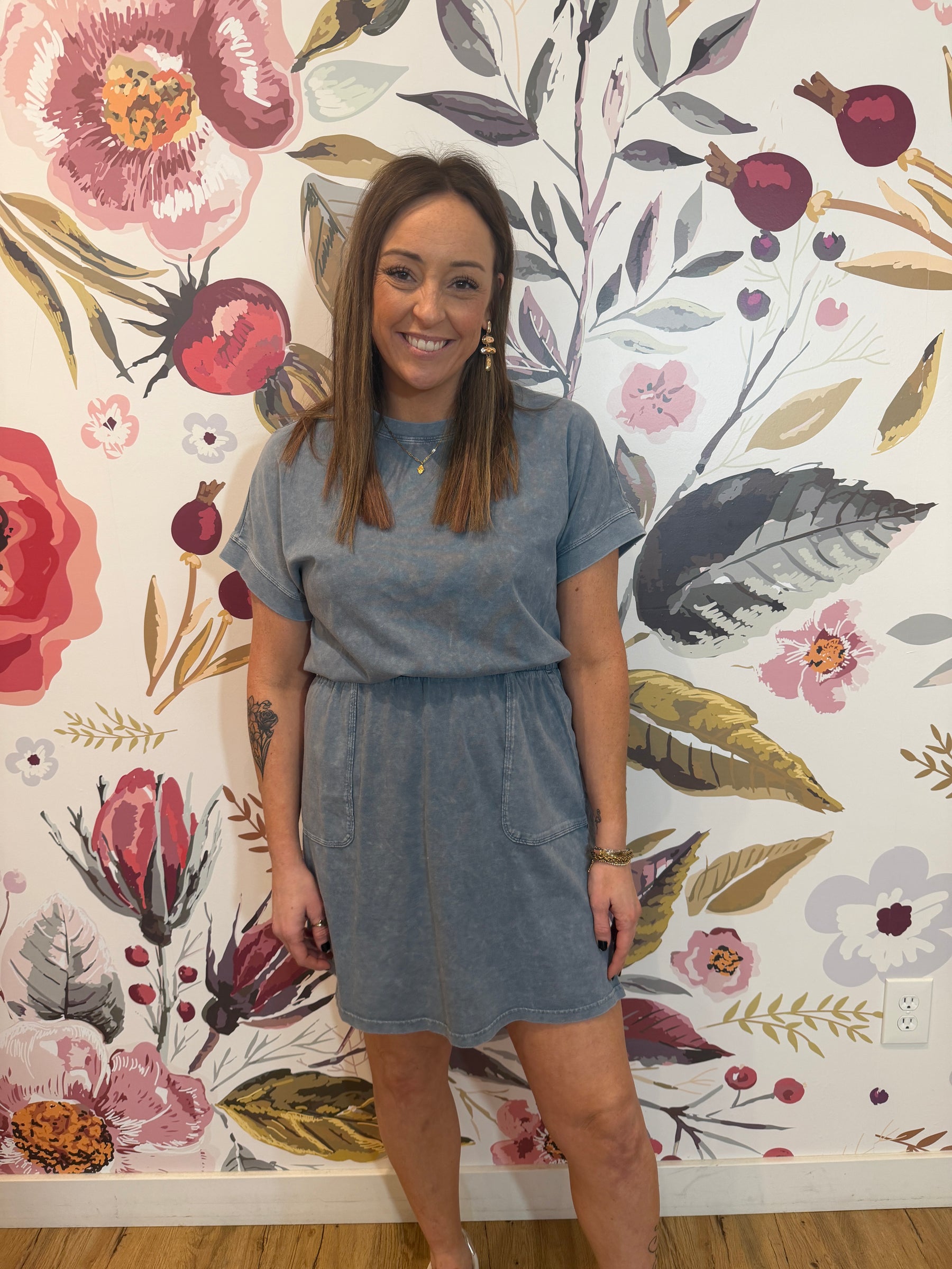 Denim Blue Mini Dress