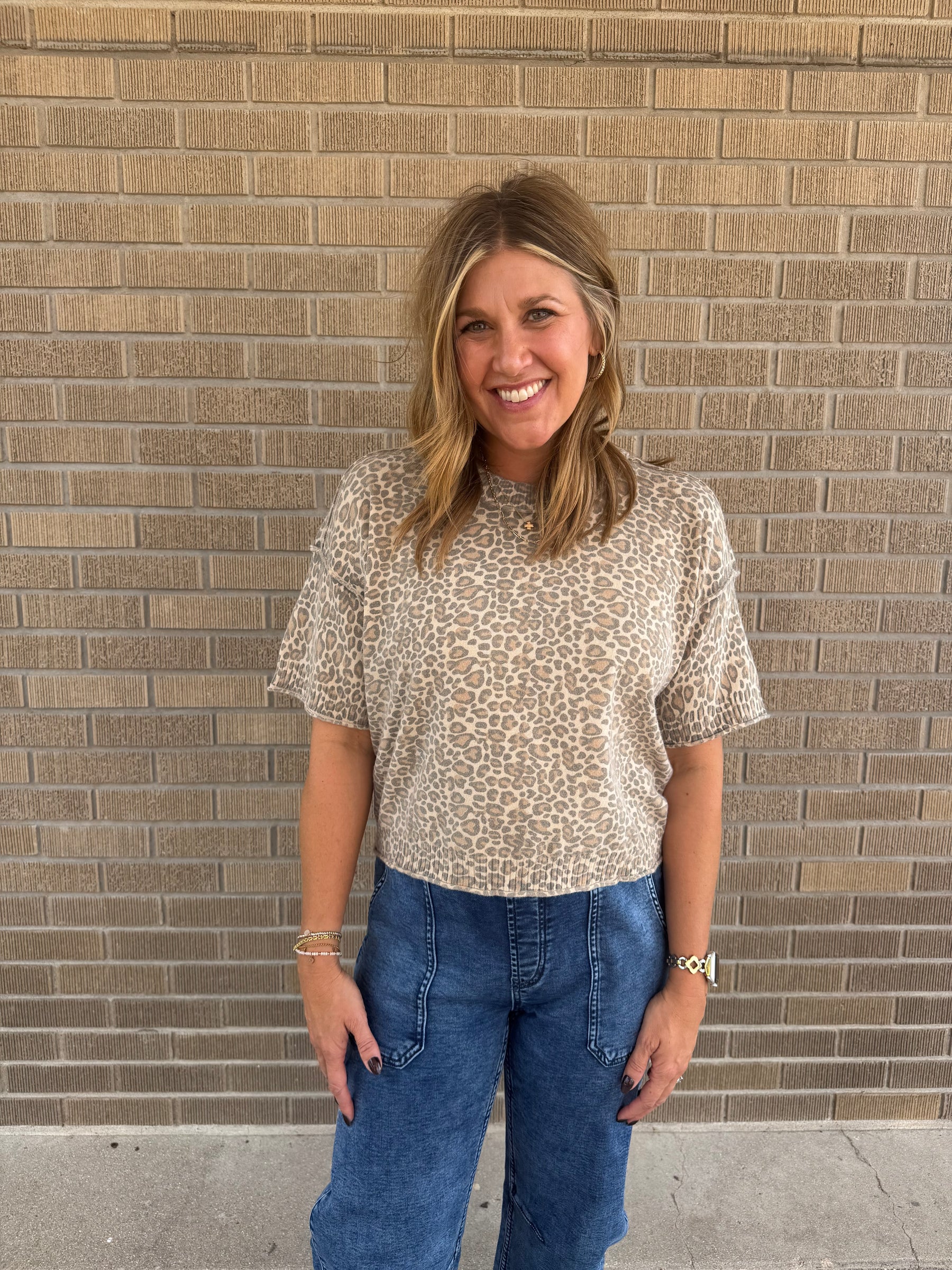 Leopard Sweater Tee