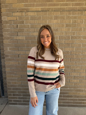 Multicolor Stripe Sweater