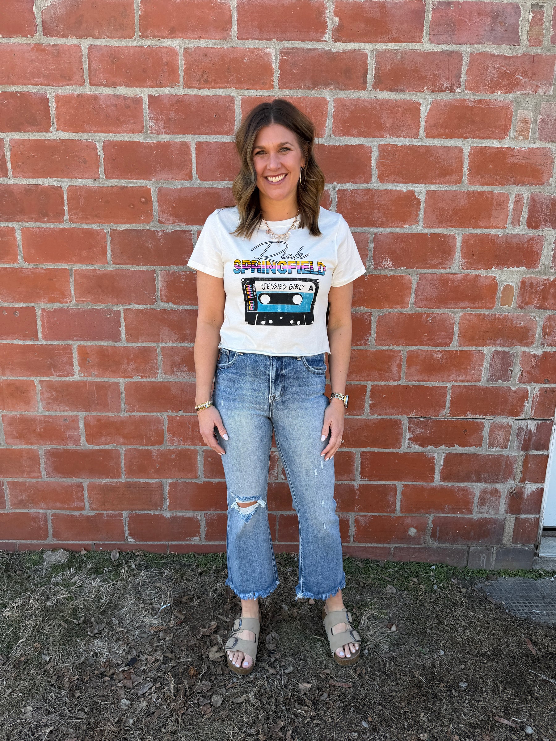 Rick Springfield Graphic Crop Tee