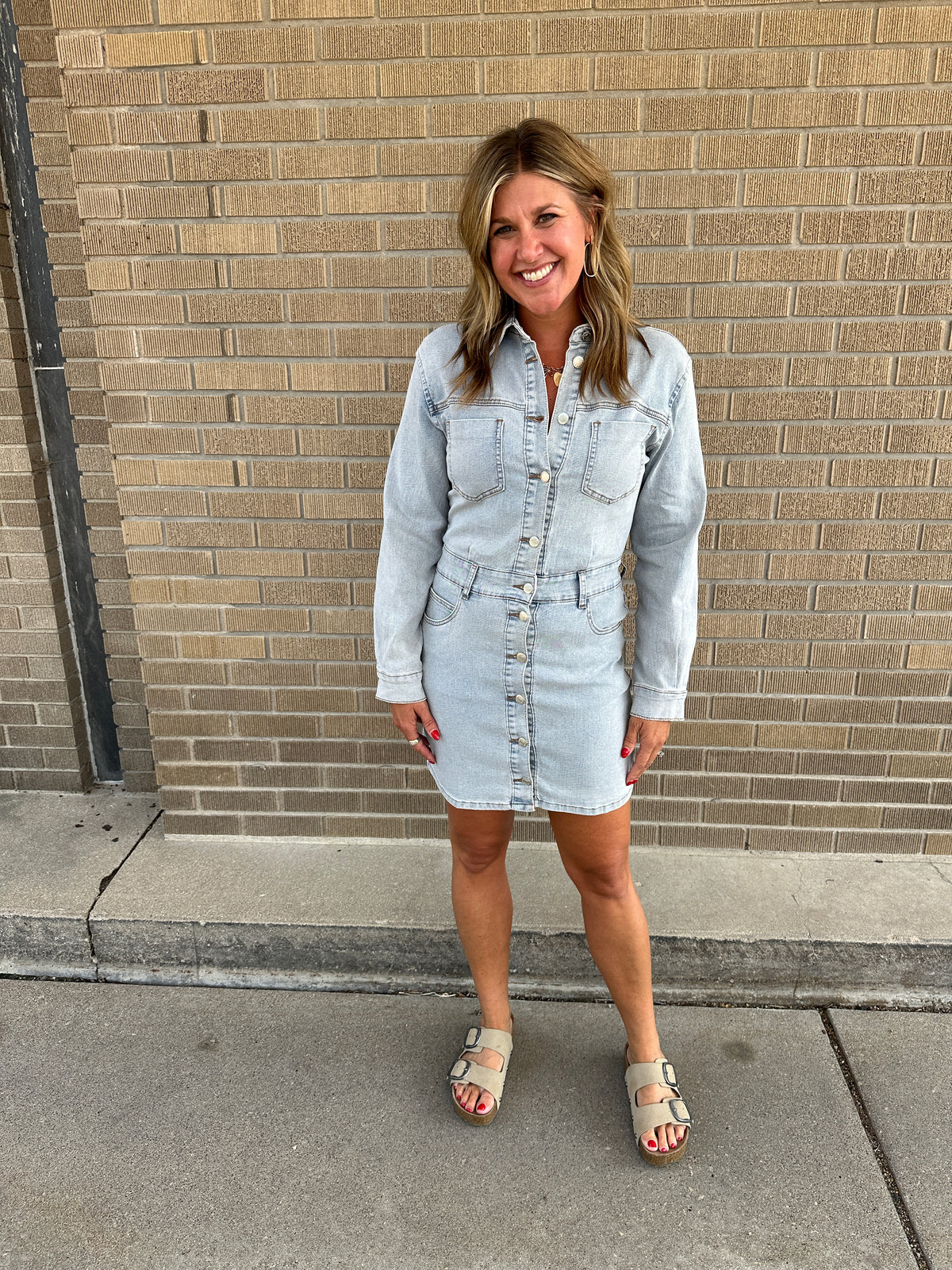 Mini Denim Dress