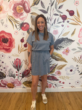 Denim Blue Mini Dress