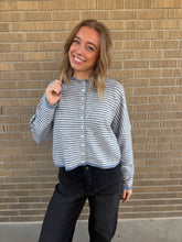 Daydreamer Blue-Striped Cardi