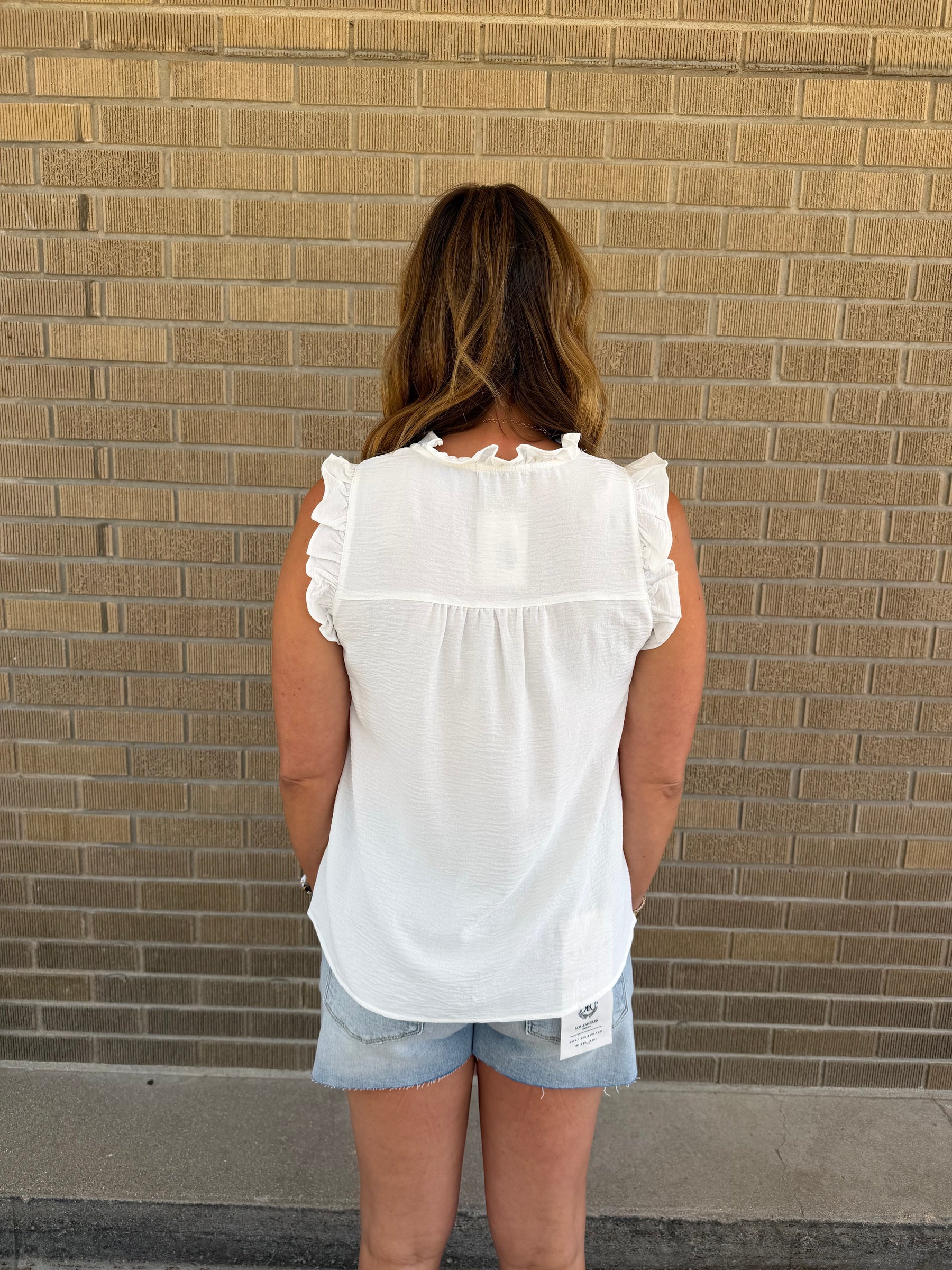 Pretty in White Blouse