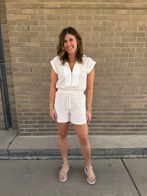 Neutral Girly Romper