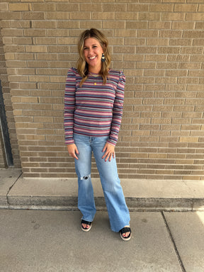 Multicolor Stripe Top