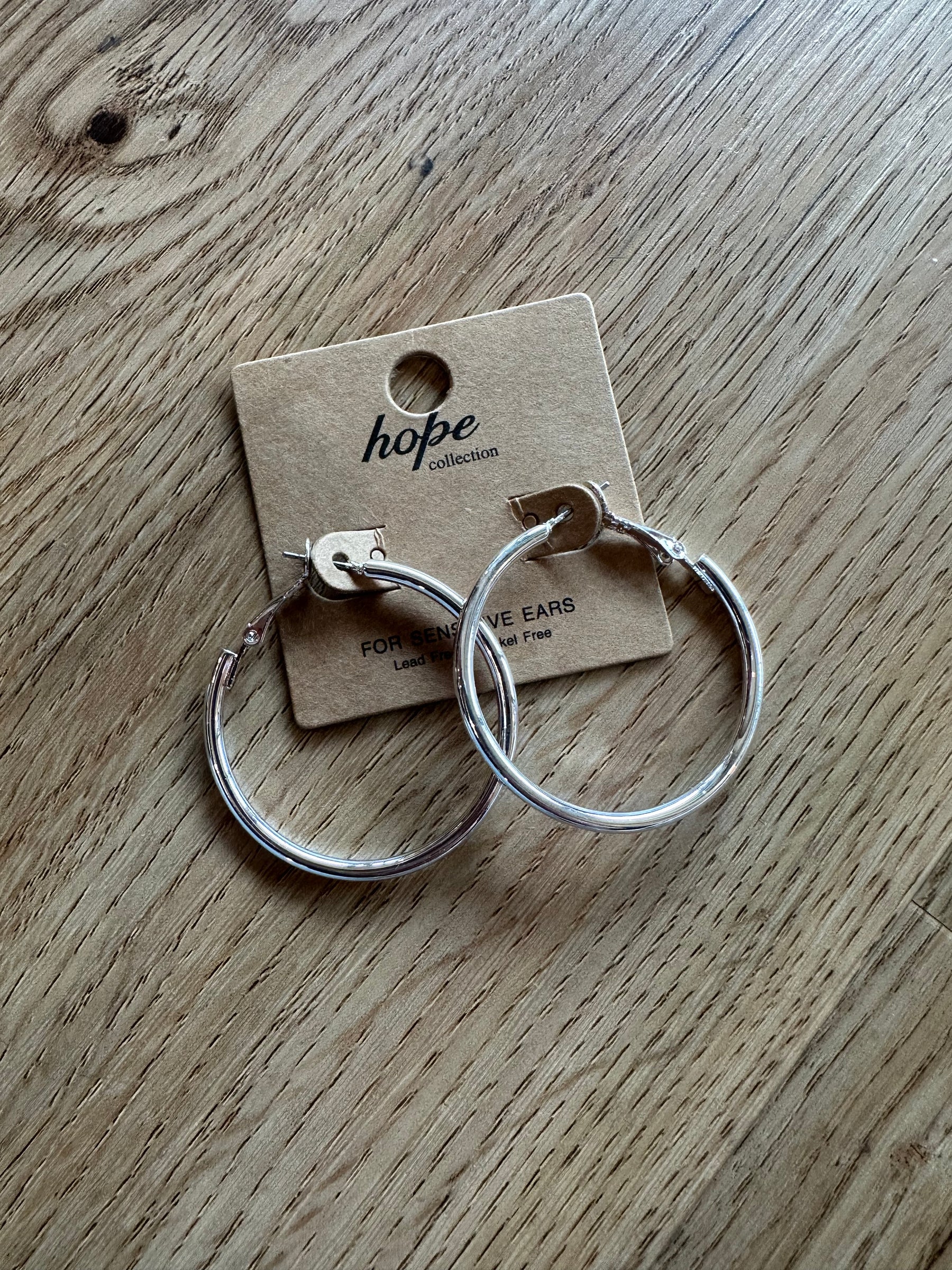 Smaller Silver Hoops