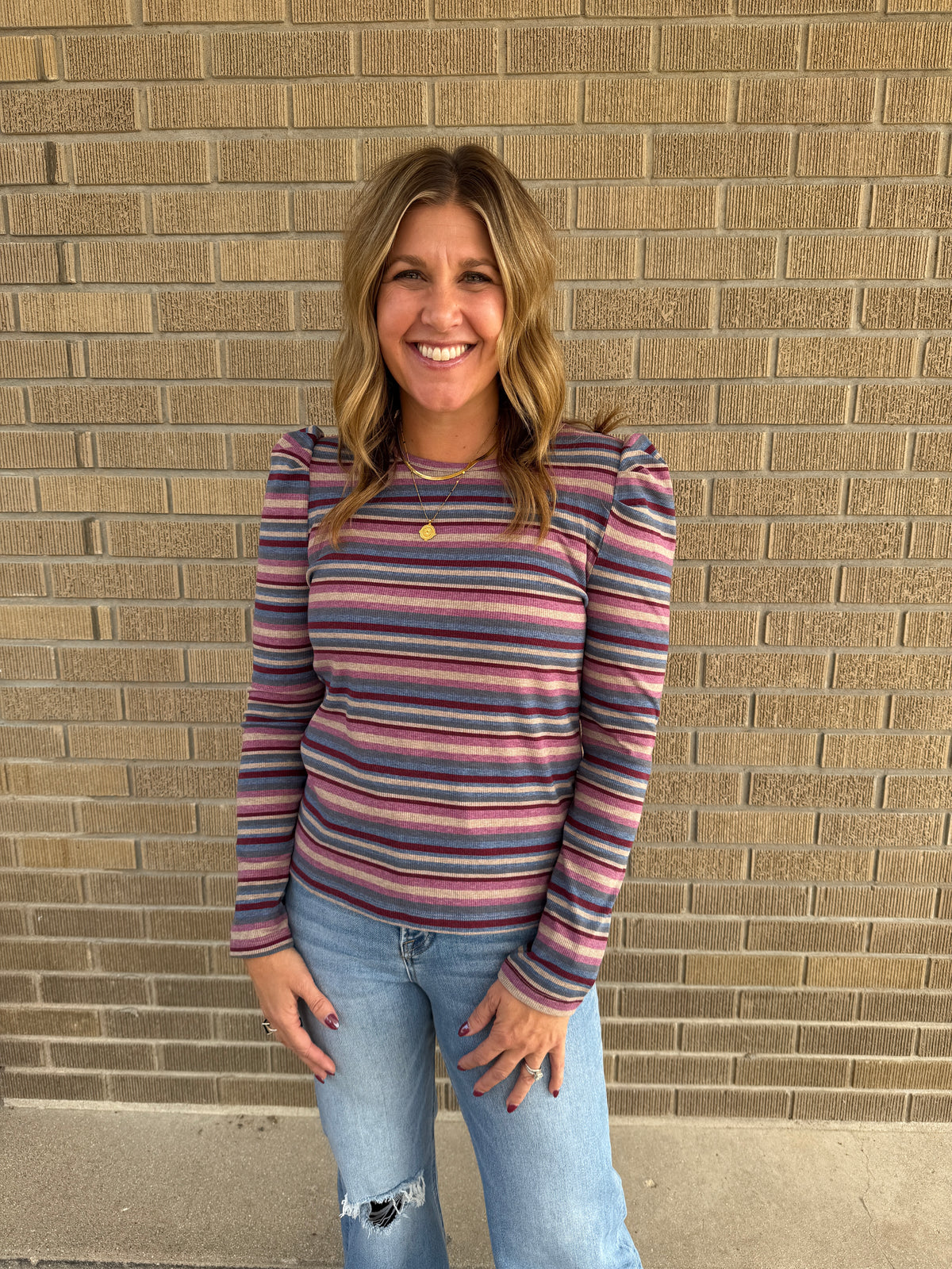 Multicolor Stripe Top