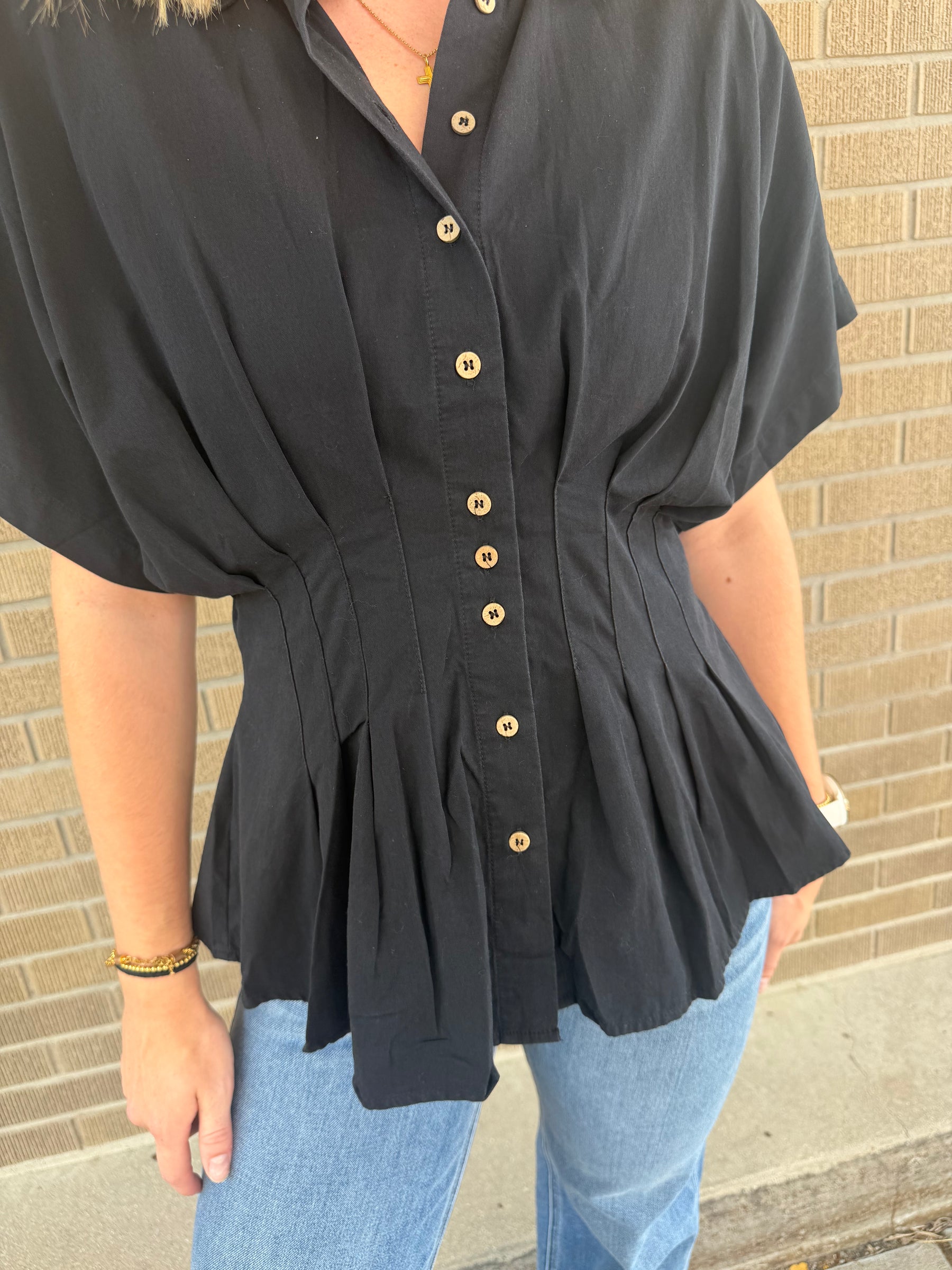 Pleated Princess Blouse