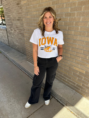 White Iowa Tee