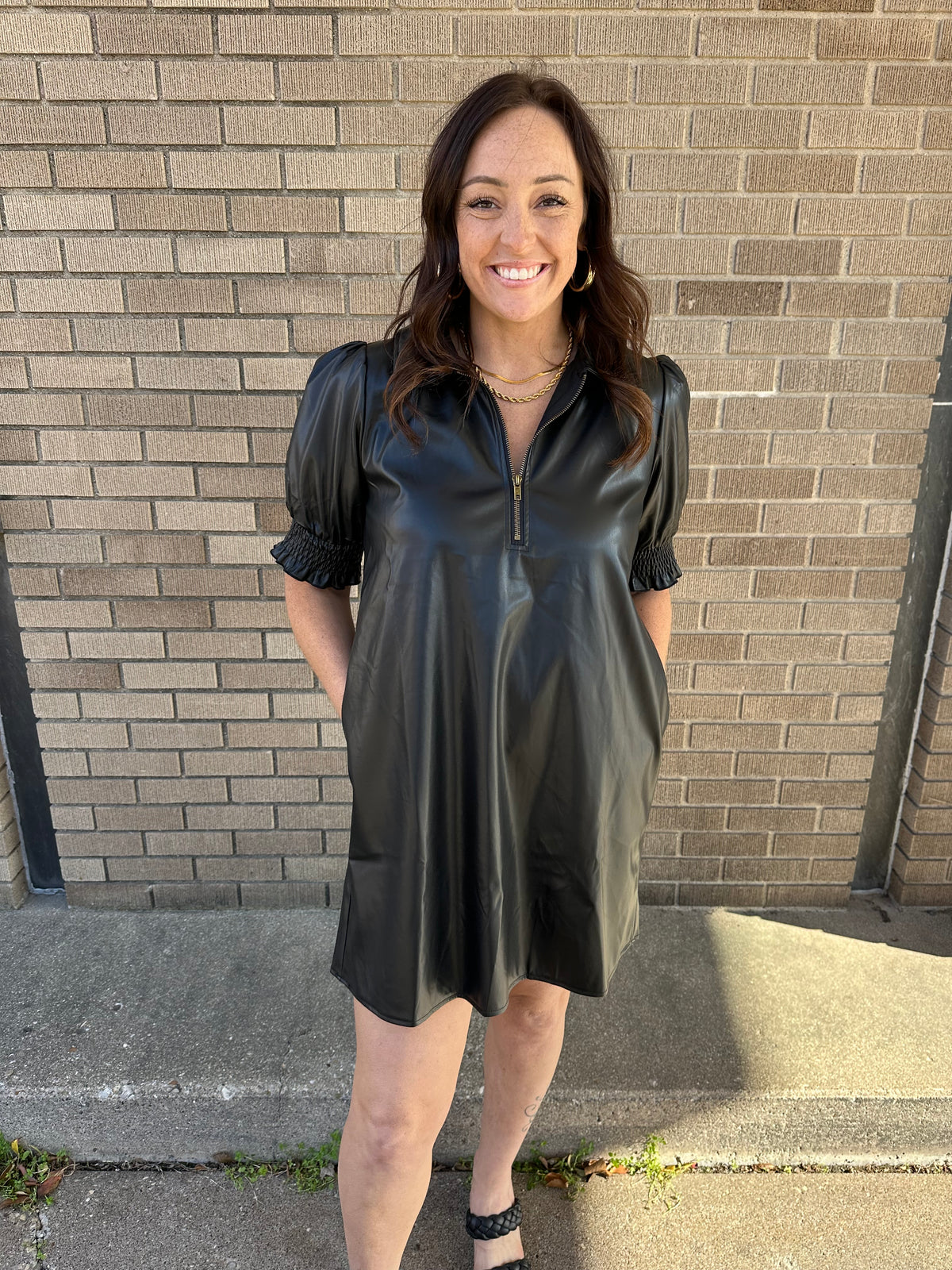 Sweet and Sassy Leather Dress