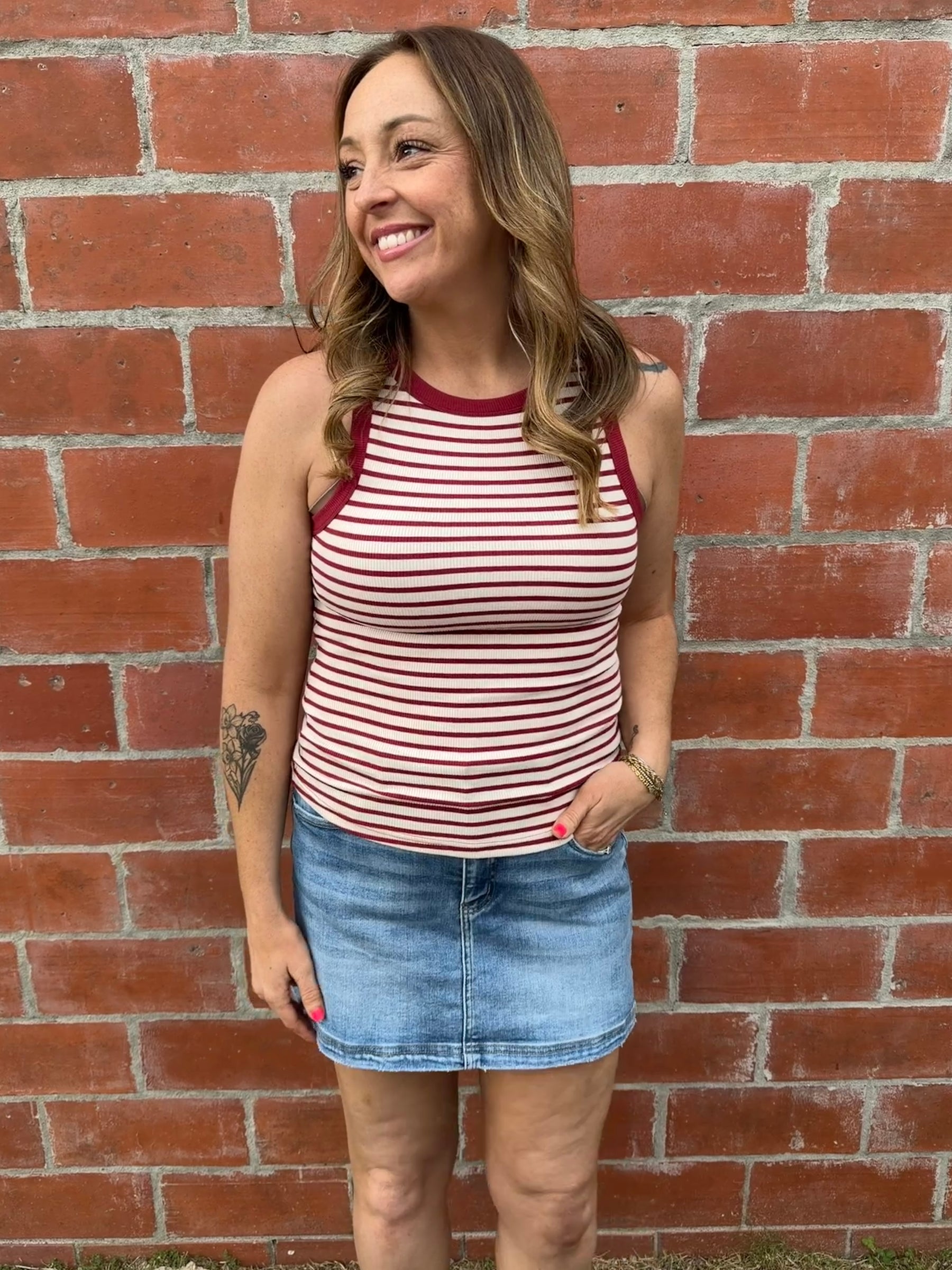 Ellen Tank - Sand Red