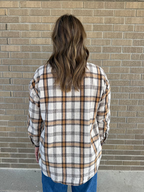 Rustic Plaid with Corduroy Trim