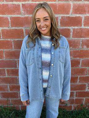 Oversized Chambray Shacket