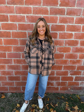 Sante Fe Jacket - Pecan Black Plaid