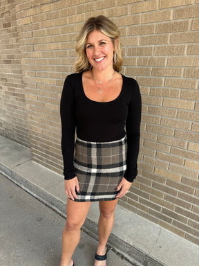 Plaid Mini Skirt