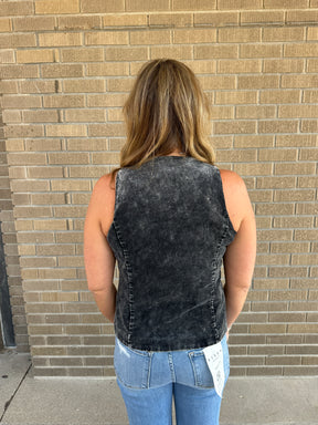 Acid Wash Corduroy Top