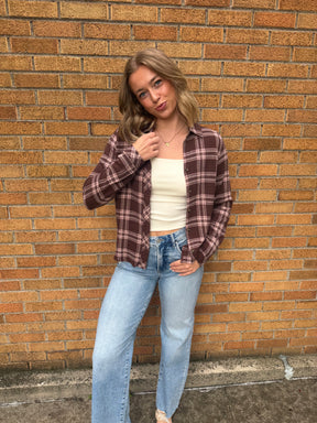 Daphne Shirt - Blush Brown