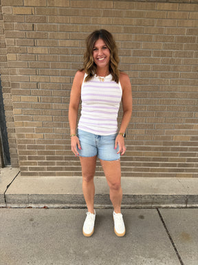 Edlin Tank - Ivory Lavender