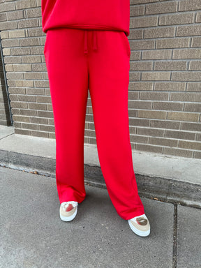 True Red Modal Pants