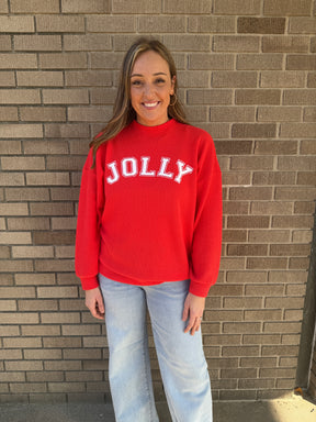 Cloudy Knit Jolly Graphic Top