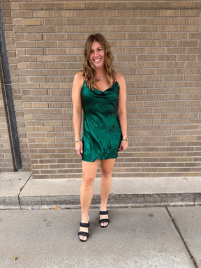 Festive in Emerald Dress
