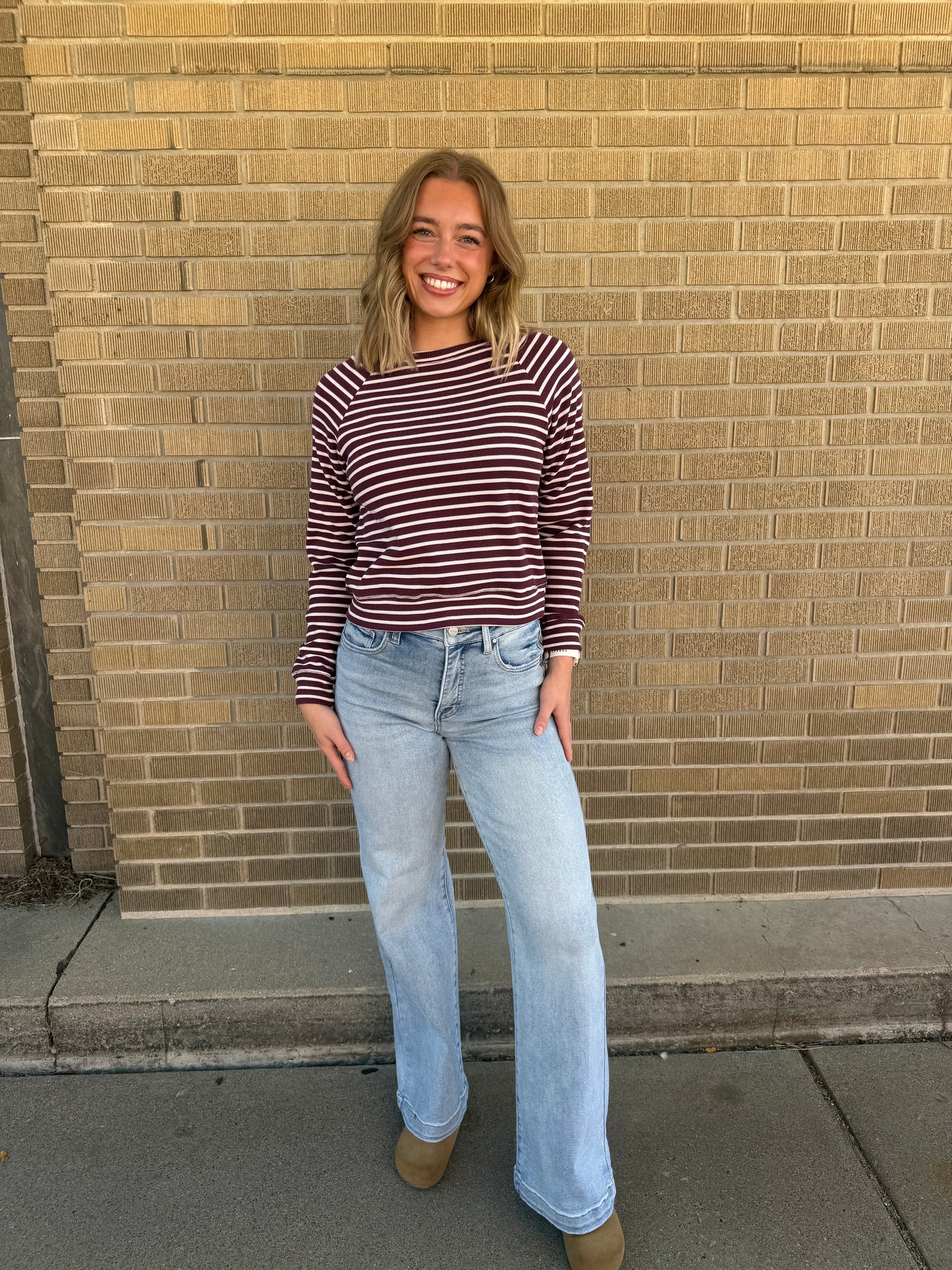 Stripes with Dark Cherry on Top