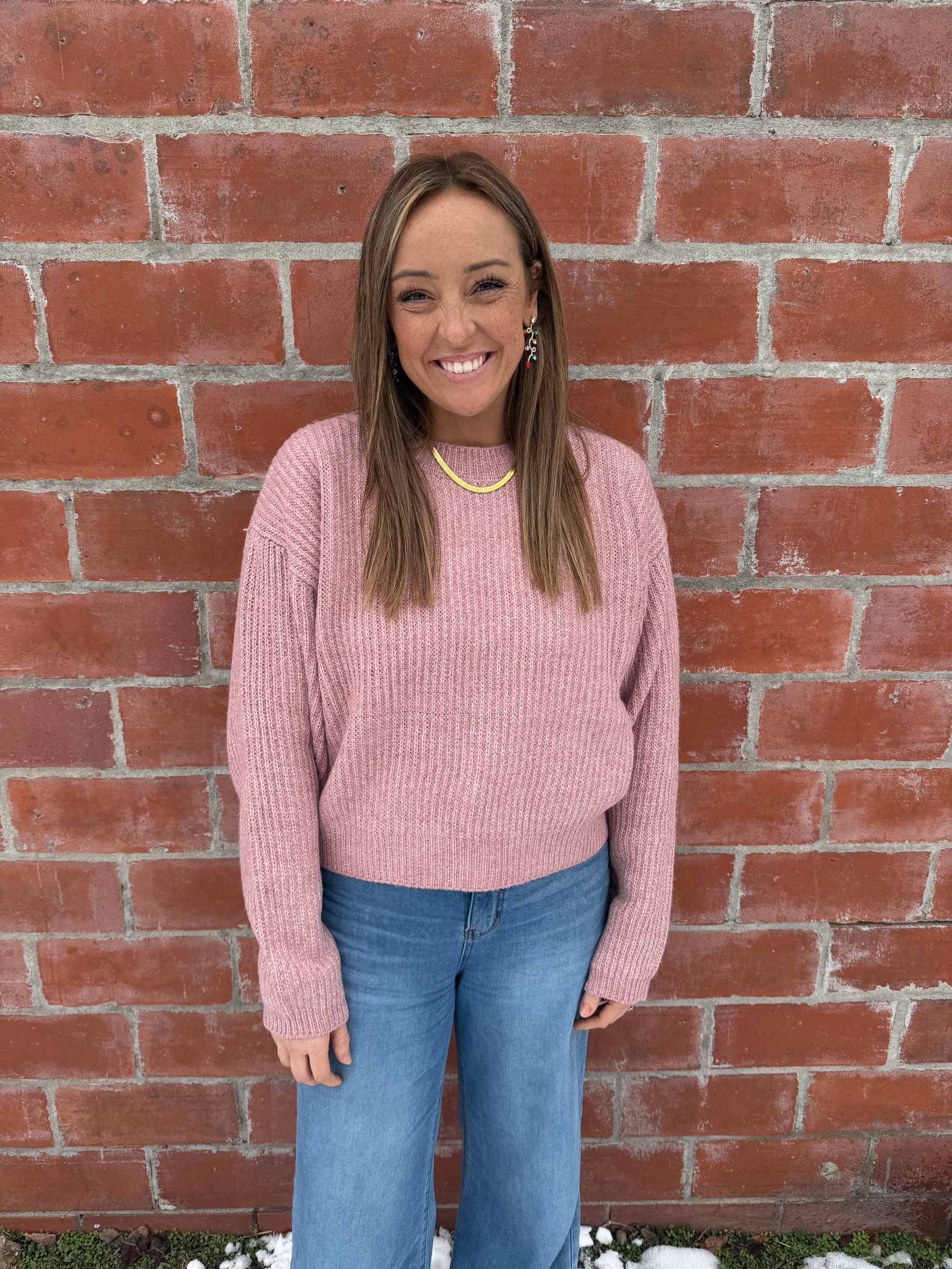 Perfect Crewneck Sweater - Pink