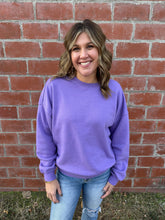 Oversized Lavender Crewneck