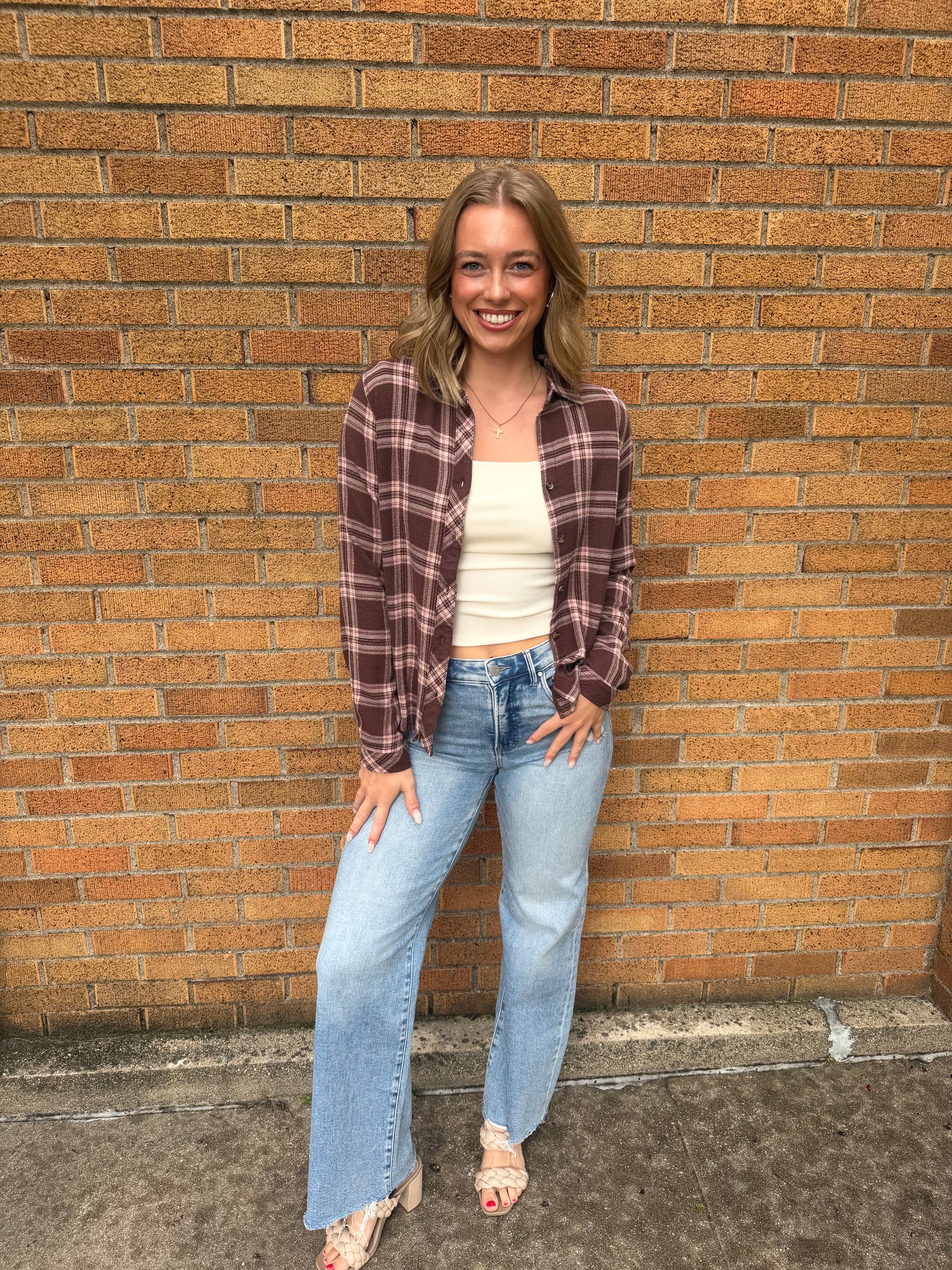 Daphne Shirt - Blush Brown