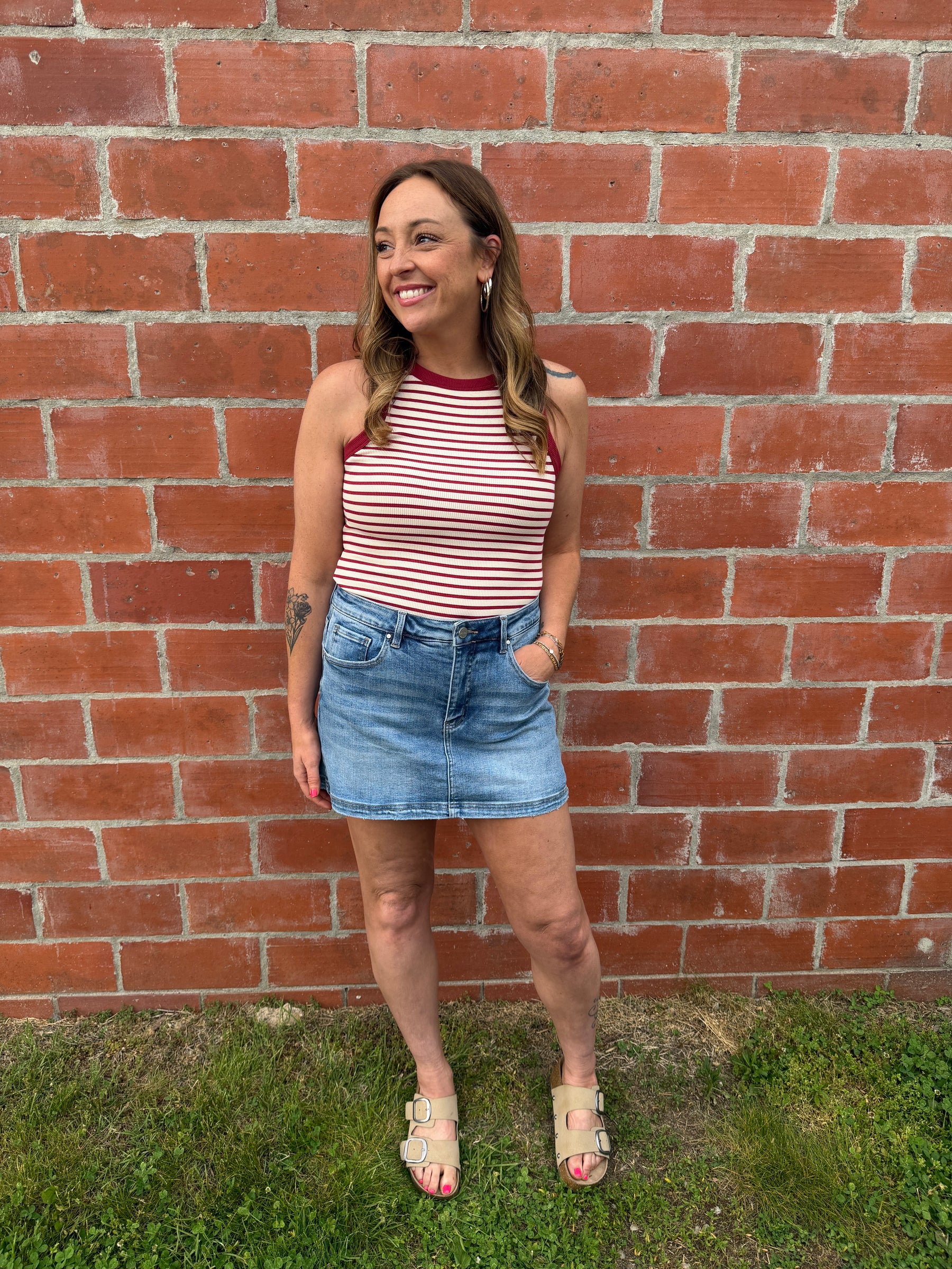 Risen Denim Skort