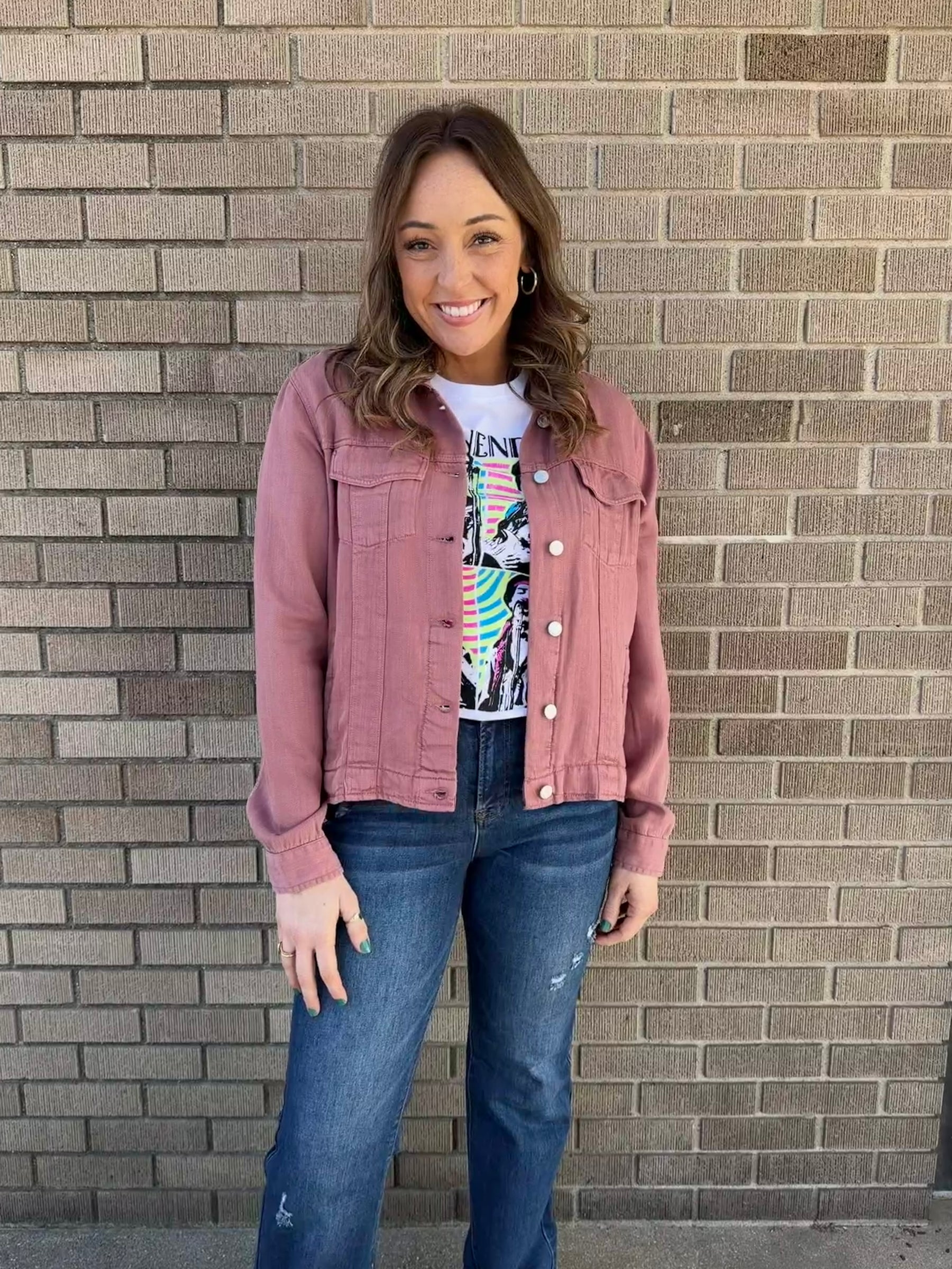 Jackie Jacket - Washed Rose