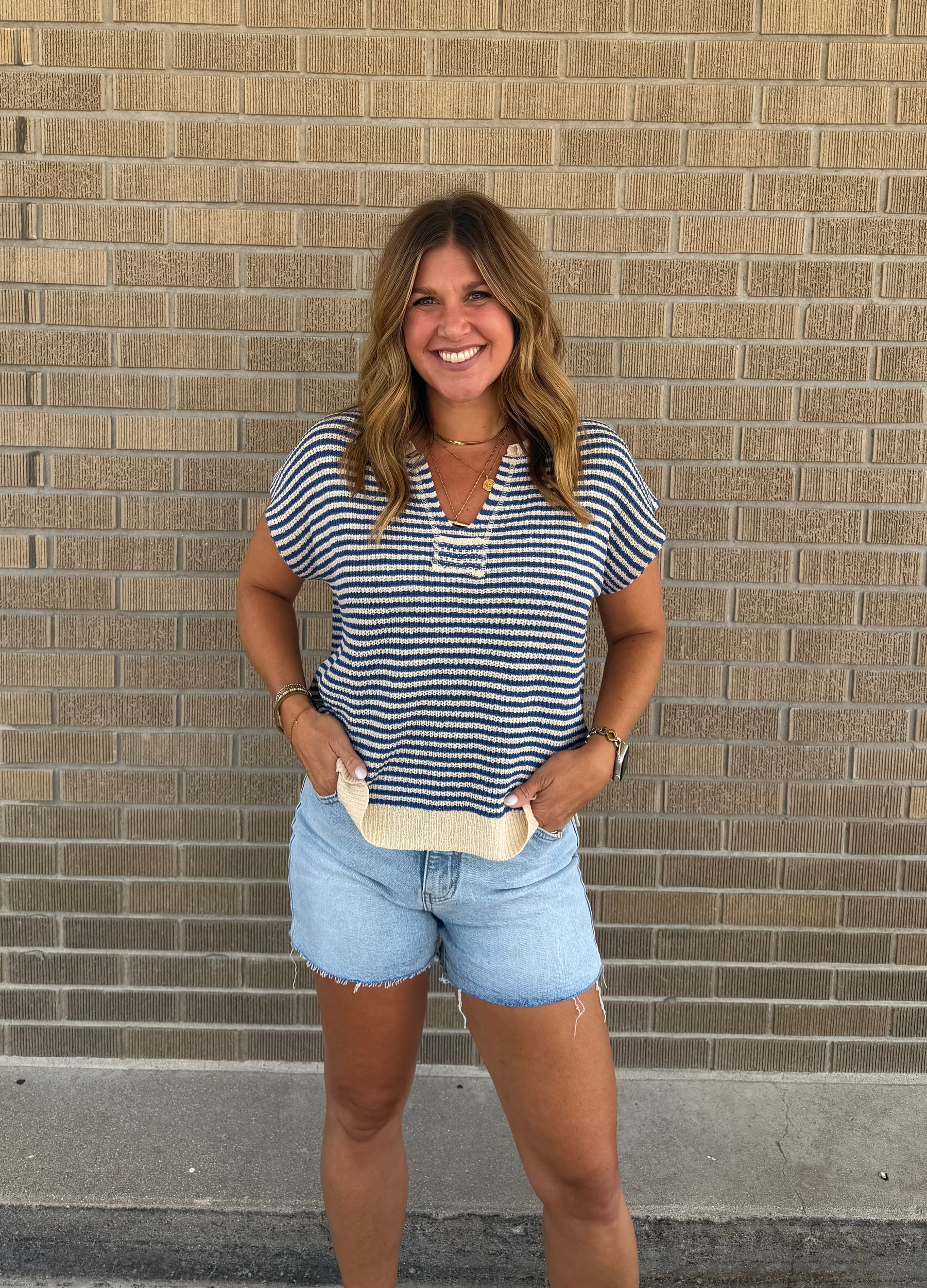 Blue Stripe Tee