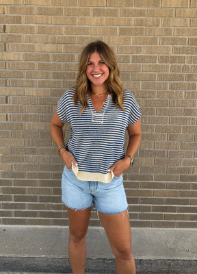 Blue Stripe Tee
