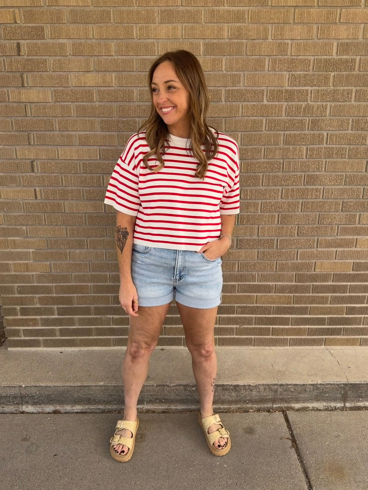 Red Stripe Tee